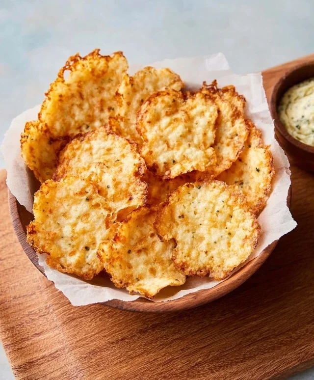 Crispy Cottage Cheese Chips