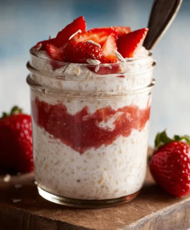 Strawberry Cheesecake Overnight Oats