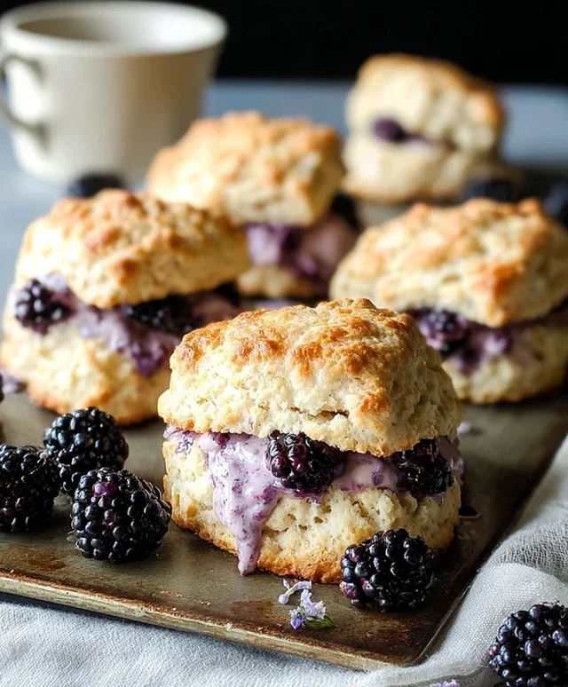 Blackberry Lavender Scones