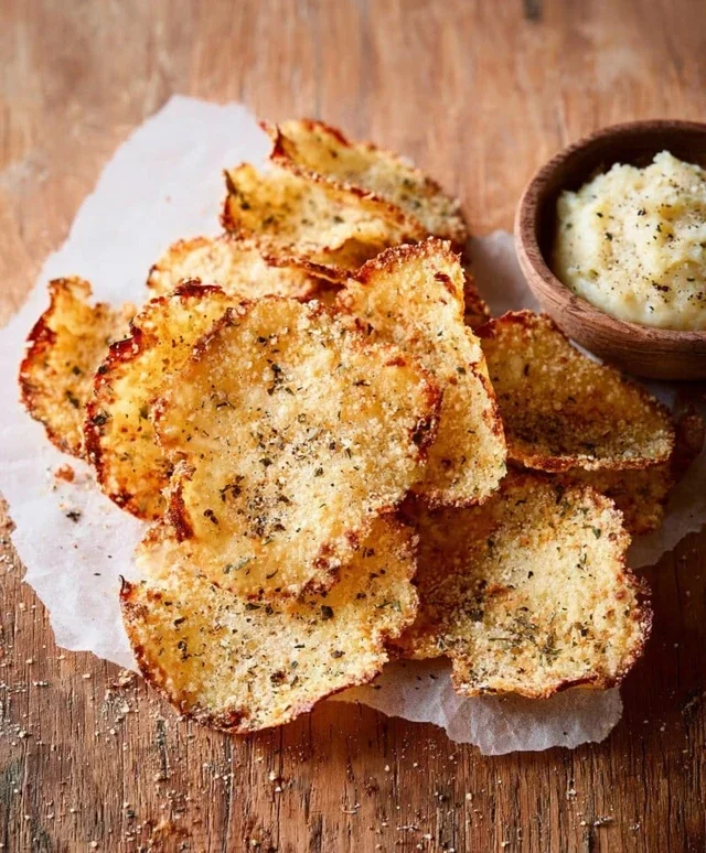 Crispy Cottage Cheese Chips