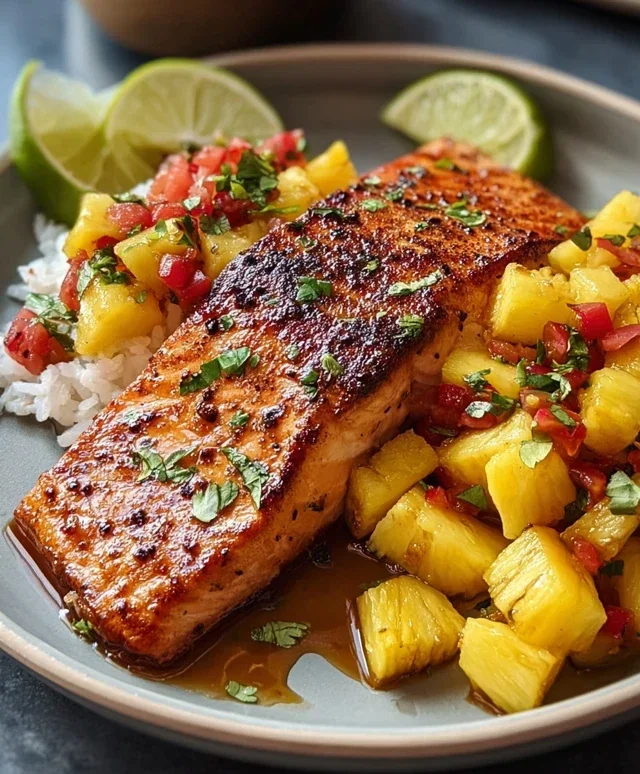 Pineapple Chipotle Salmon