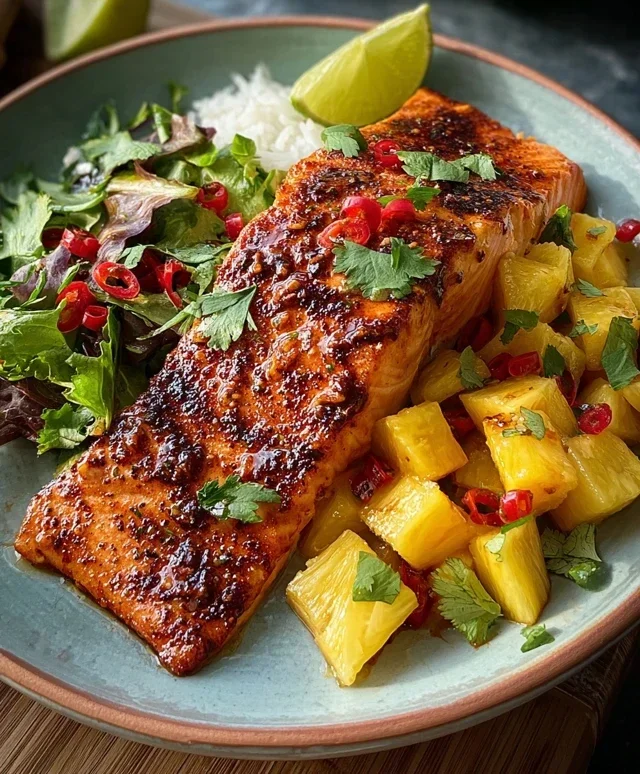 Pineapple Chipotle Salmon