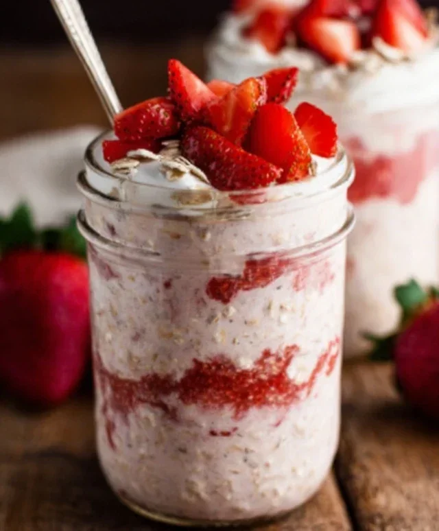 Strawberry Cheesecake Overnight Oats
