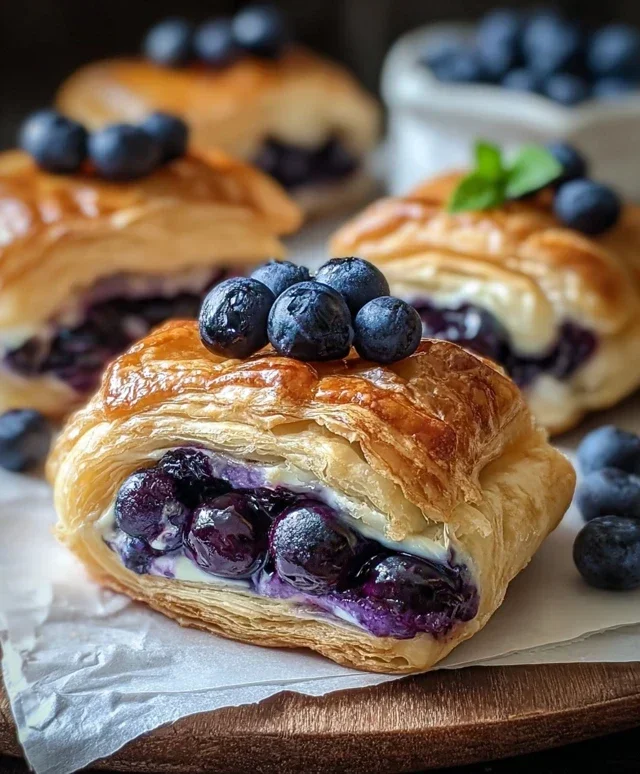 Blueberry Cream Cheese Puff Pastry
