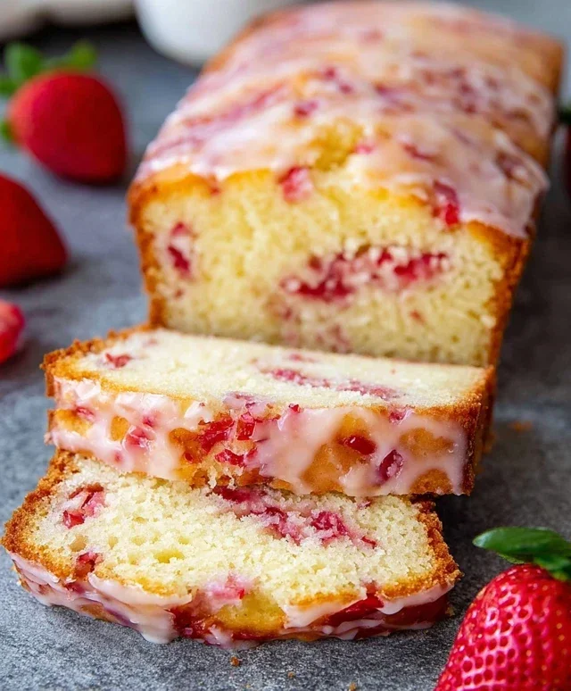 Strawberry Pound Cake