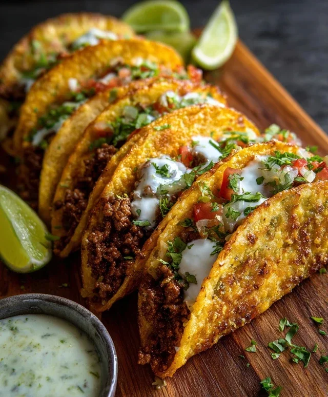 Crispy Ground Beef Tacos