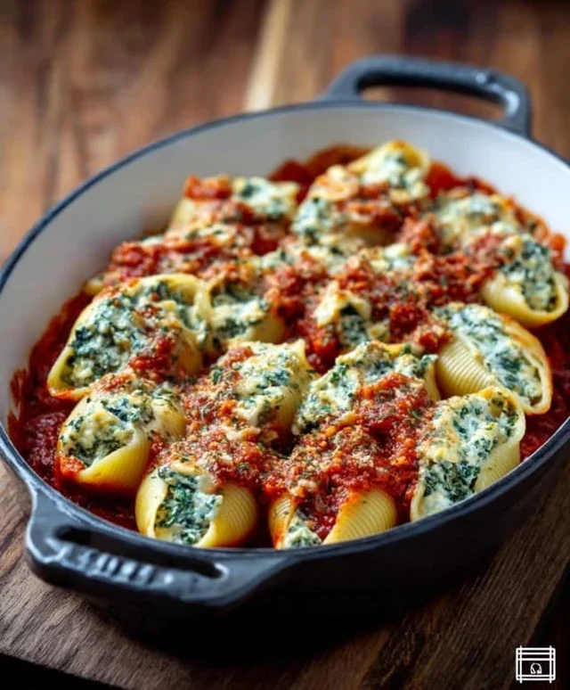Spinach and Ricotta Stuffed Shells Recipe