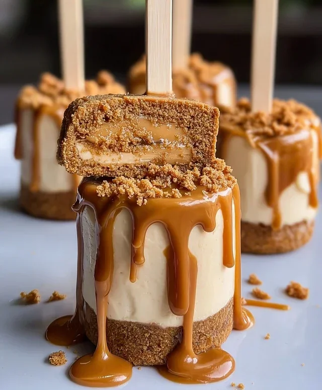 Biscoff Cookie Butter Cheesecake Pops