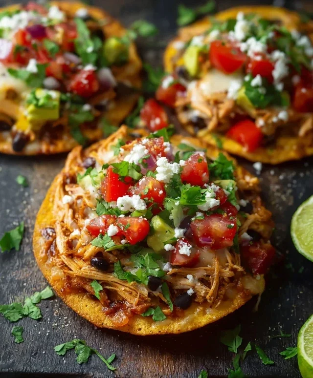 Mexican Rotisserie Chicken Tostadas