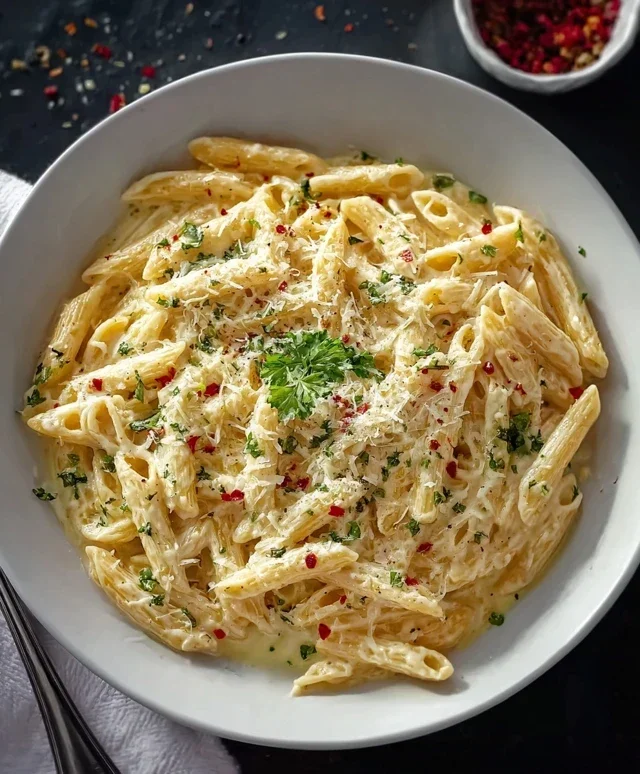 One Pot Creamy Garlic Pasta (Just 20 Minutes!)