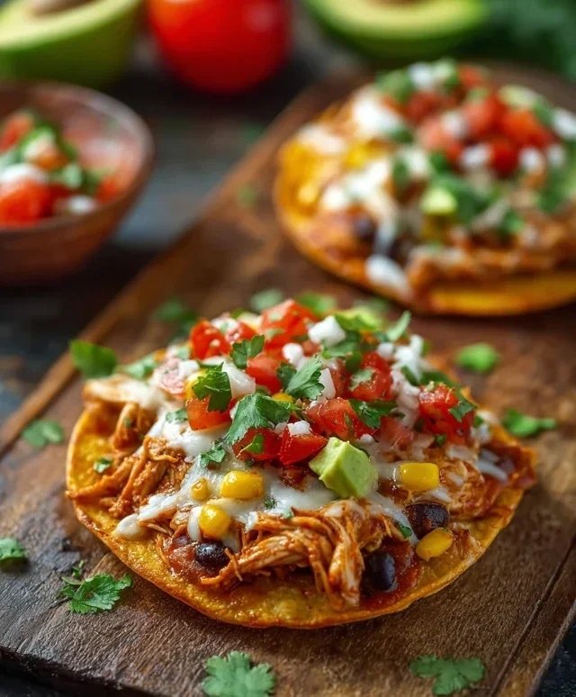 Mexican Rotisserie Chicken Tostadas