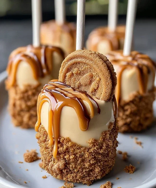 Biscoff Cookie Butter Cheesecake Pops