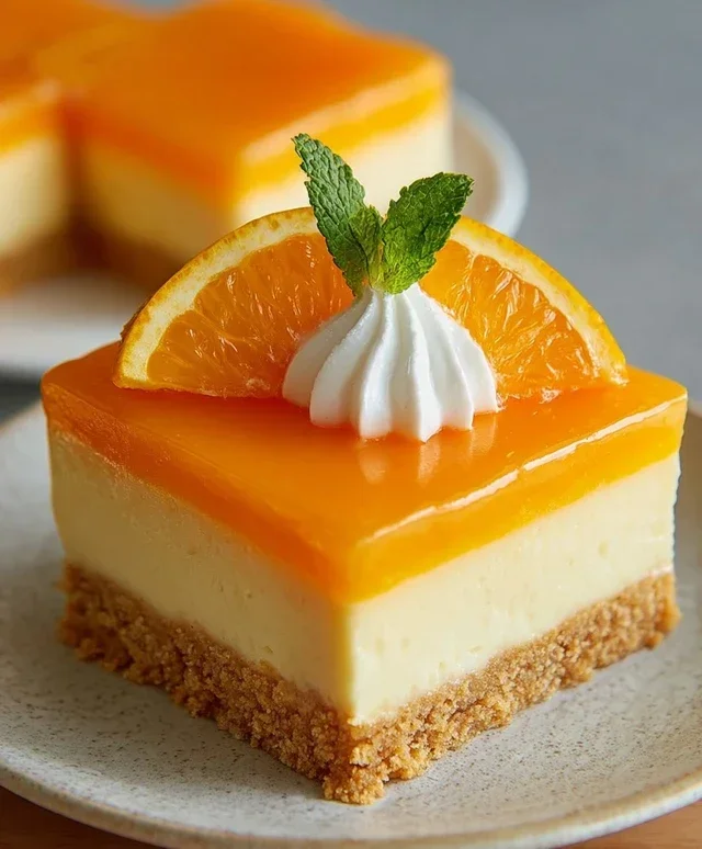 Orange Creamsicle Cheesecake Bars