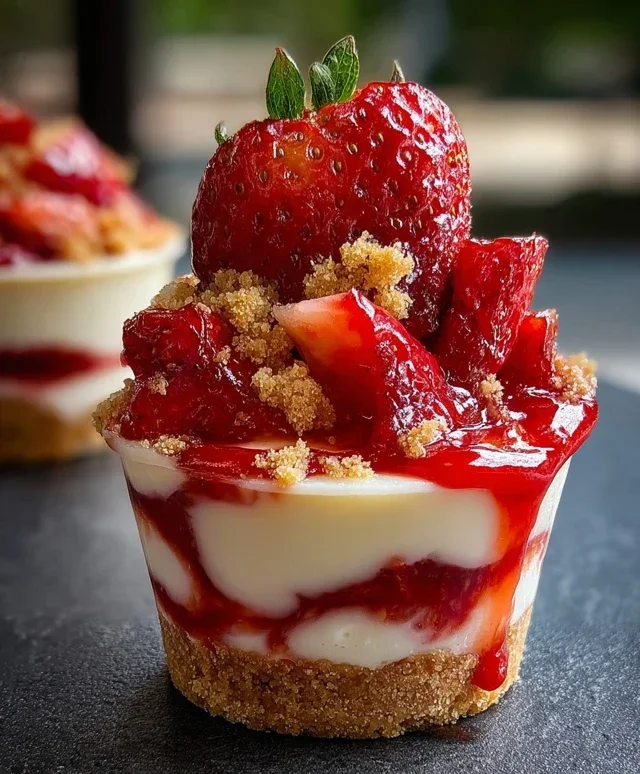 Strawberry Cheesecake Cups