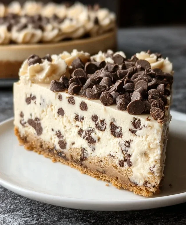 No Bake Cookie Dough Cheesecake