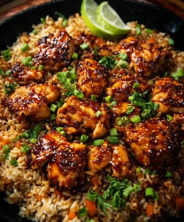 One-Pan Bold Honey BBQ Chicken Rice