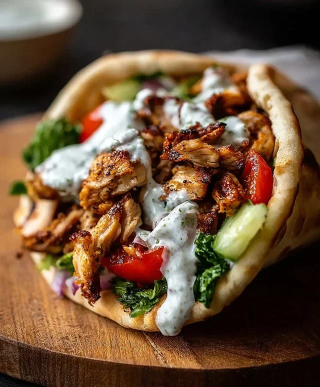 Chicken Shawarma with Garlic Sauce Recipe (Easy & Delicious)