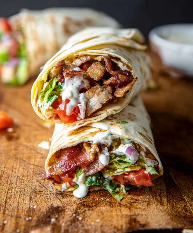 Crispy Chicken Beef Beef Bacon Ranch Wrap
