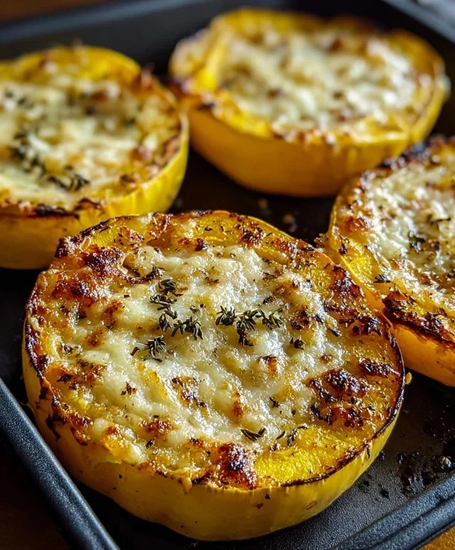 Cheesy Baked Squash Rounds