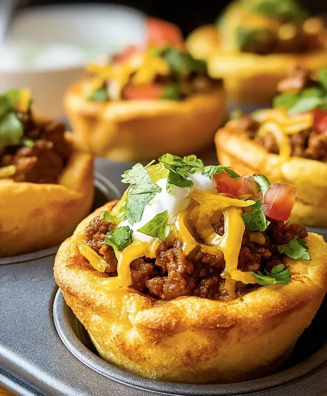 Taco Biscuit Cups