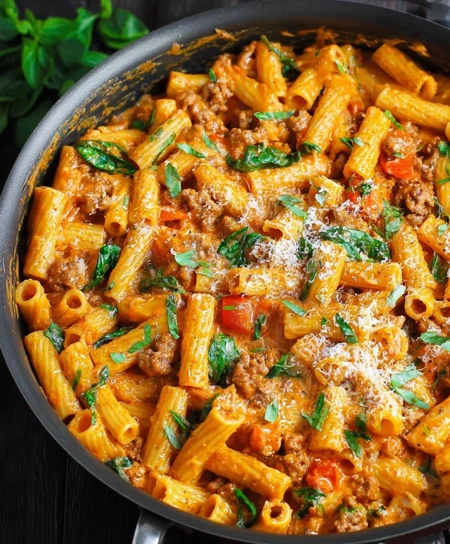 Creamy Sausage Rigatoni (One-Pan, 30-Minute Meal)