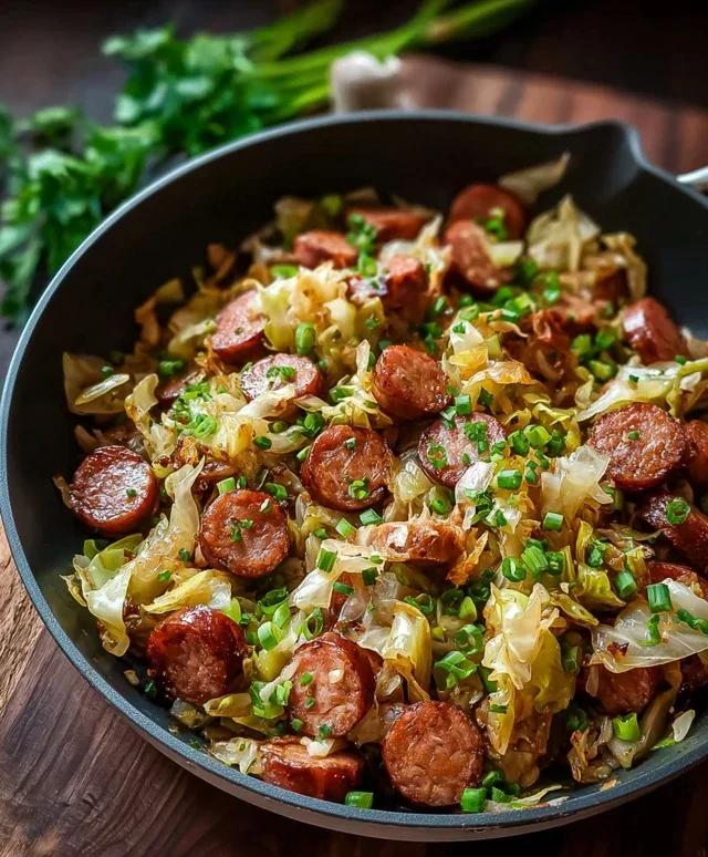 Easy Sausage and Cabbage Stir Fry