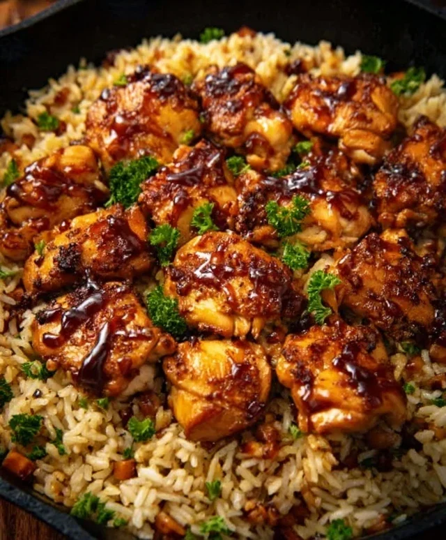 One-Pan Bold Honey BBQ Chicken Rice