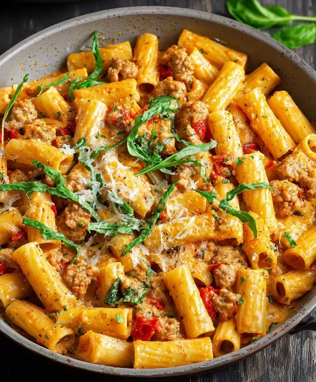 Creamy Sausage Rigatoni (One-Pan, 30-Minute Meal)