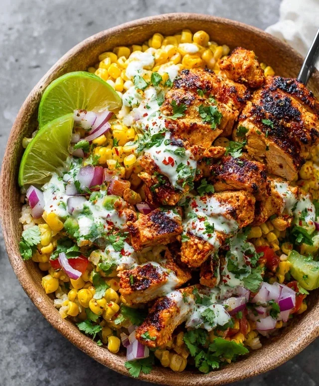Tasty Street Corn Chicken Bowl