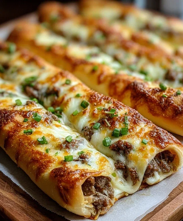 Philly Cheesesteak Stuffed Cheesy Breadsticks