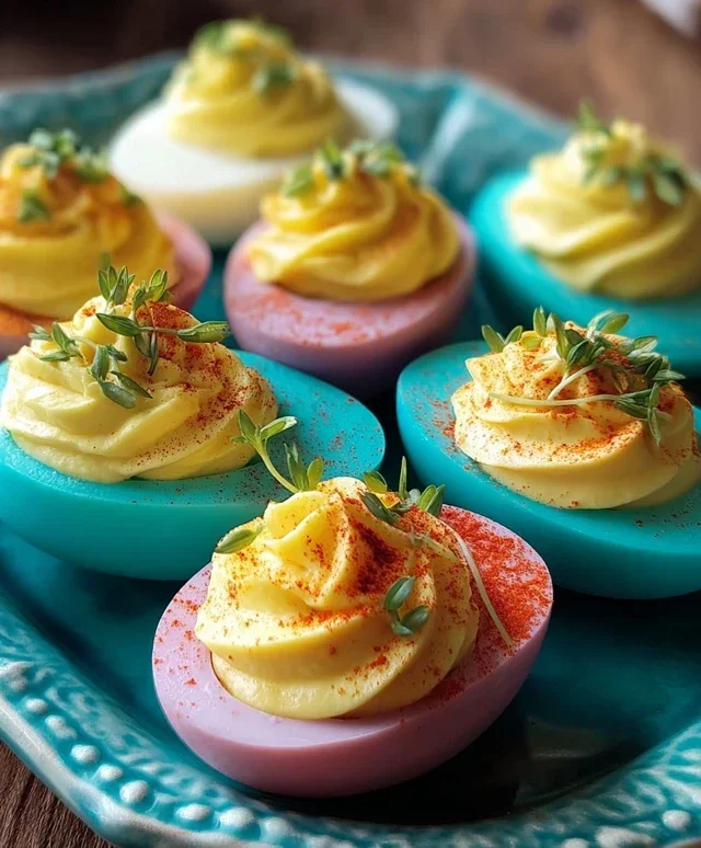 Colored Deviled Eggs