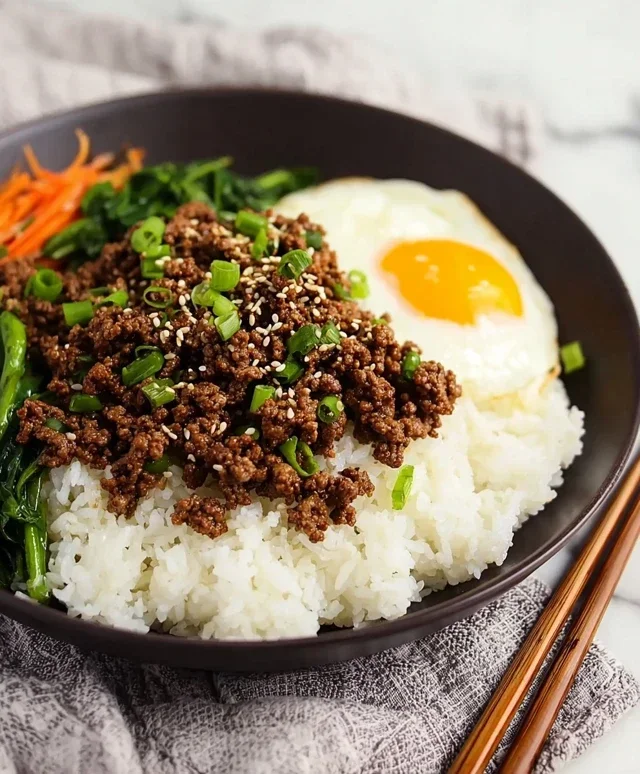 Korean Ground Beef Bowl (25-Minutes)