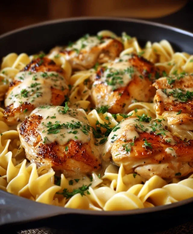 One-Pan Chicken with Buttered Noodles