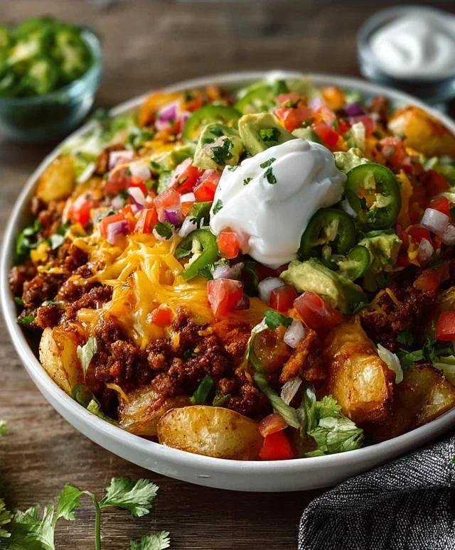 Loaded Potato Taco Bowl
