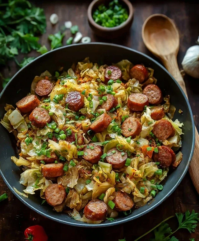 Easy Sausage and Cabbage Stir Fry