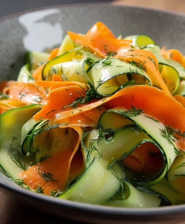 Carrot and Cucumber Ribbon Salad