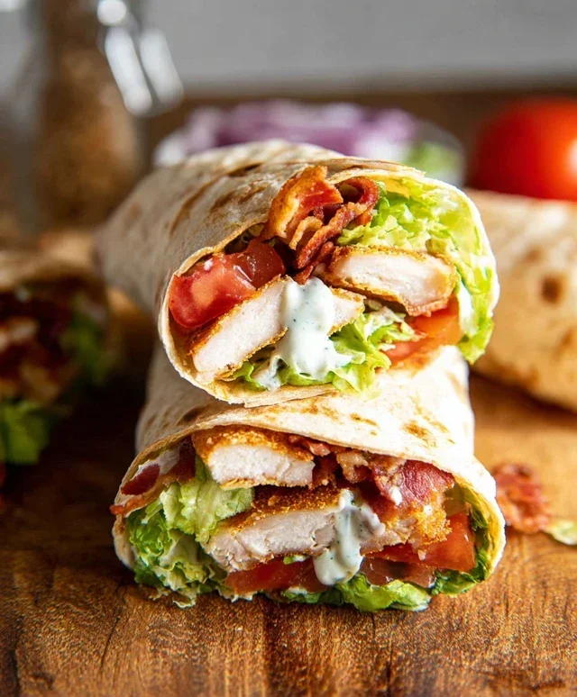 Crispy Chicken Beef Beef Bacon Ranch Wrap