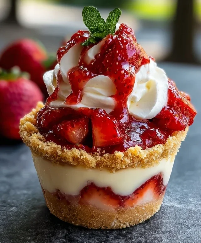 Strawberry Cheesecake Cups