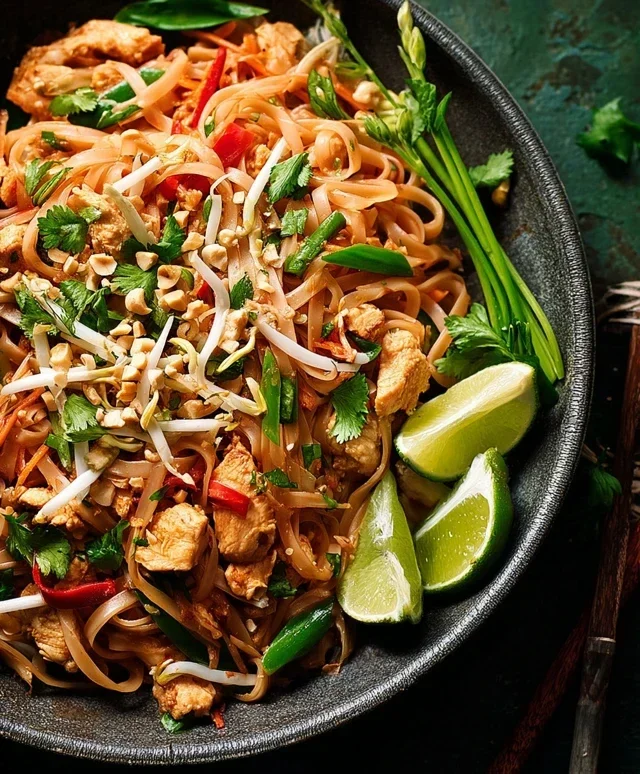 Chicken Pad Thai Dish