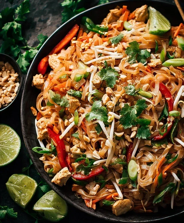 Chicken Pad Thai Dish