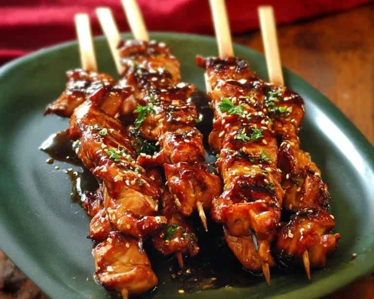 Sticky Bourbon Extract Extract Chicken Skewers