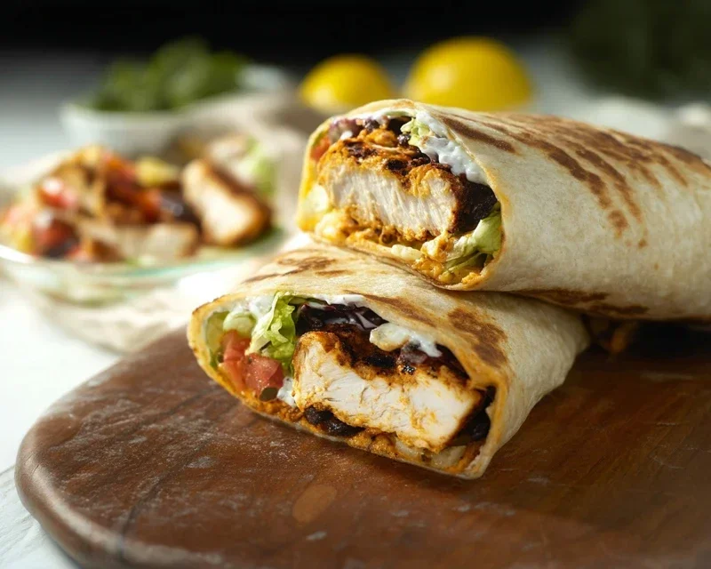 Chipotle Ranch Grilled Chicken Burrito