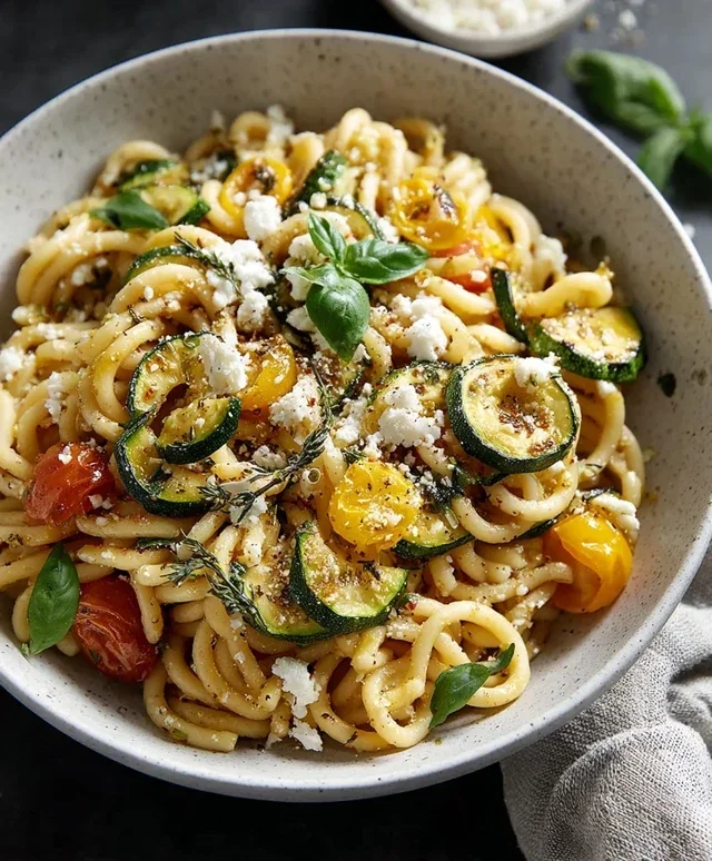 Summer Squash Pasta Skillet