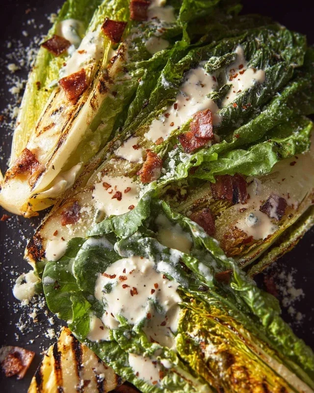 Grilled Romaine Caesar Salad Recipe