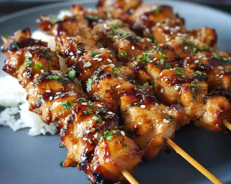 Teriyaki Chicken Skewers
