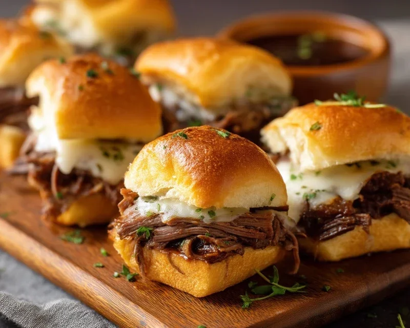 Easy French Dip Sliders Recipe