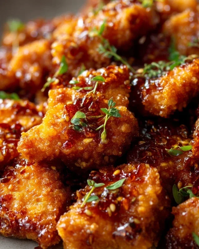 Baked Crunchy Hot Honey Chicken
