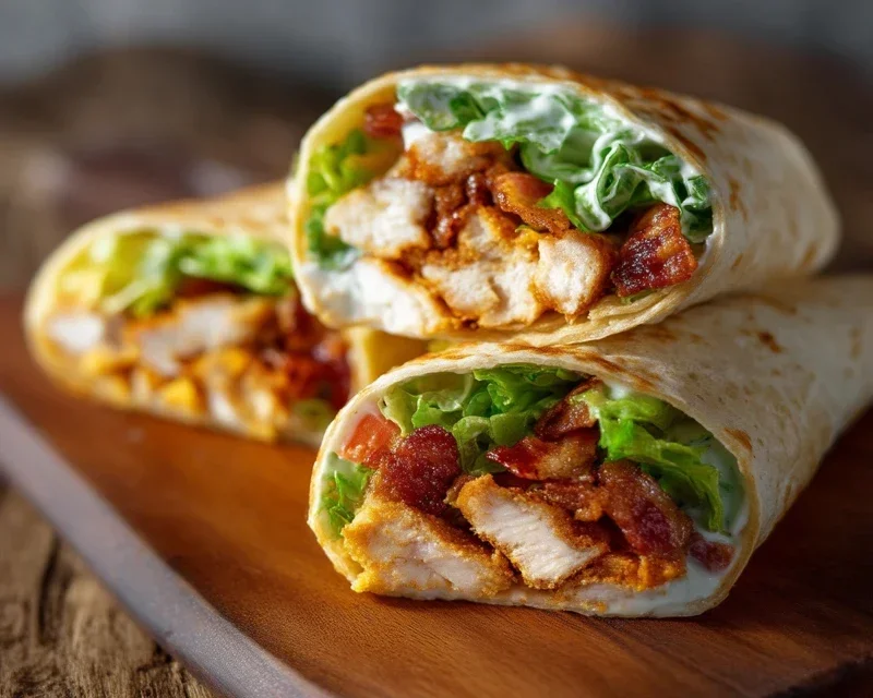 Crispy Chicken Beef Beef Bacon Ranch Wrap