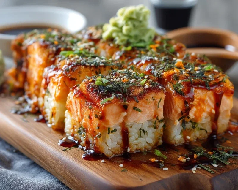 Spicy Salmon Sushi Bake Recipe
