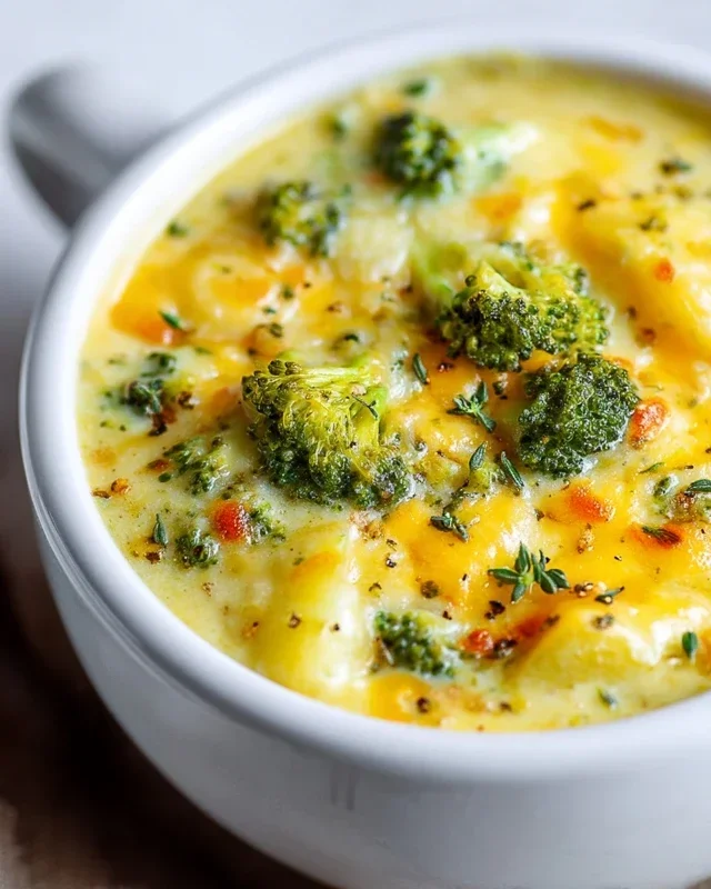 Broccoli Potato Cheese Soup Recipe